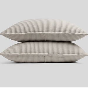 Parachute Matelasse Sham Set of 2, King, Bone